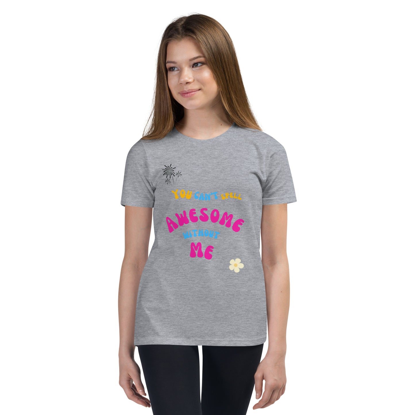 Spell Awesome Fem Youth Short Sleeve T-Shirt