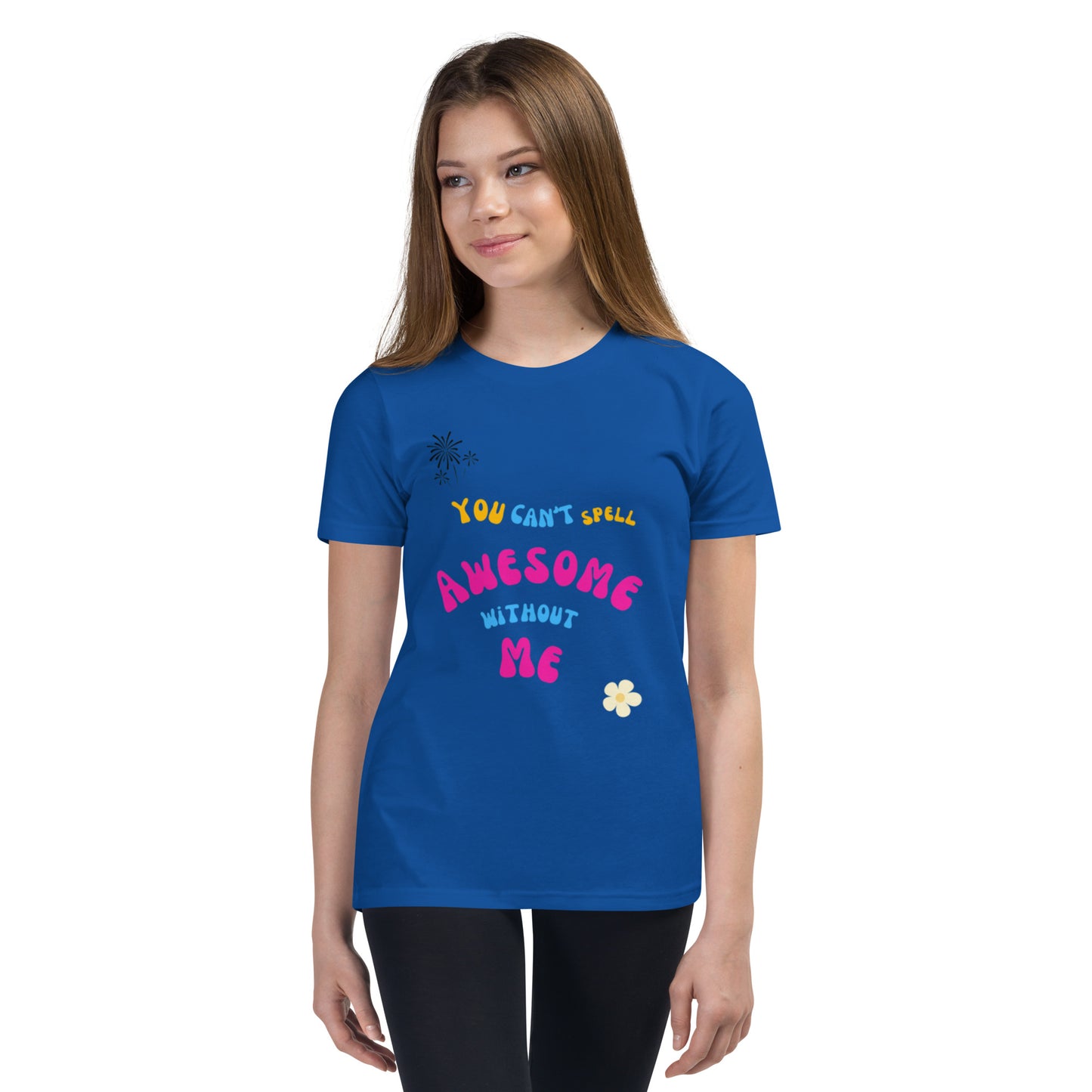 Spell Awesome Fem Youth Short Sleeve T-Shirt